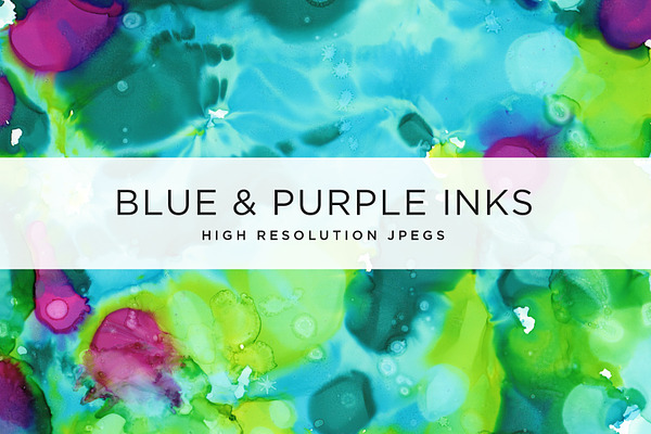 Blue and Purple Inks