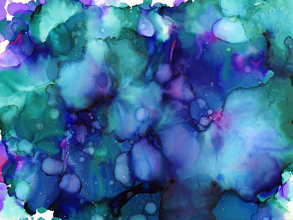 Blue and Purple Inks in Textures - product preview 3