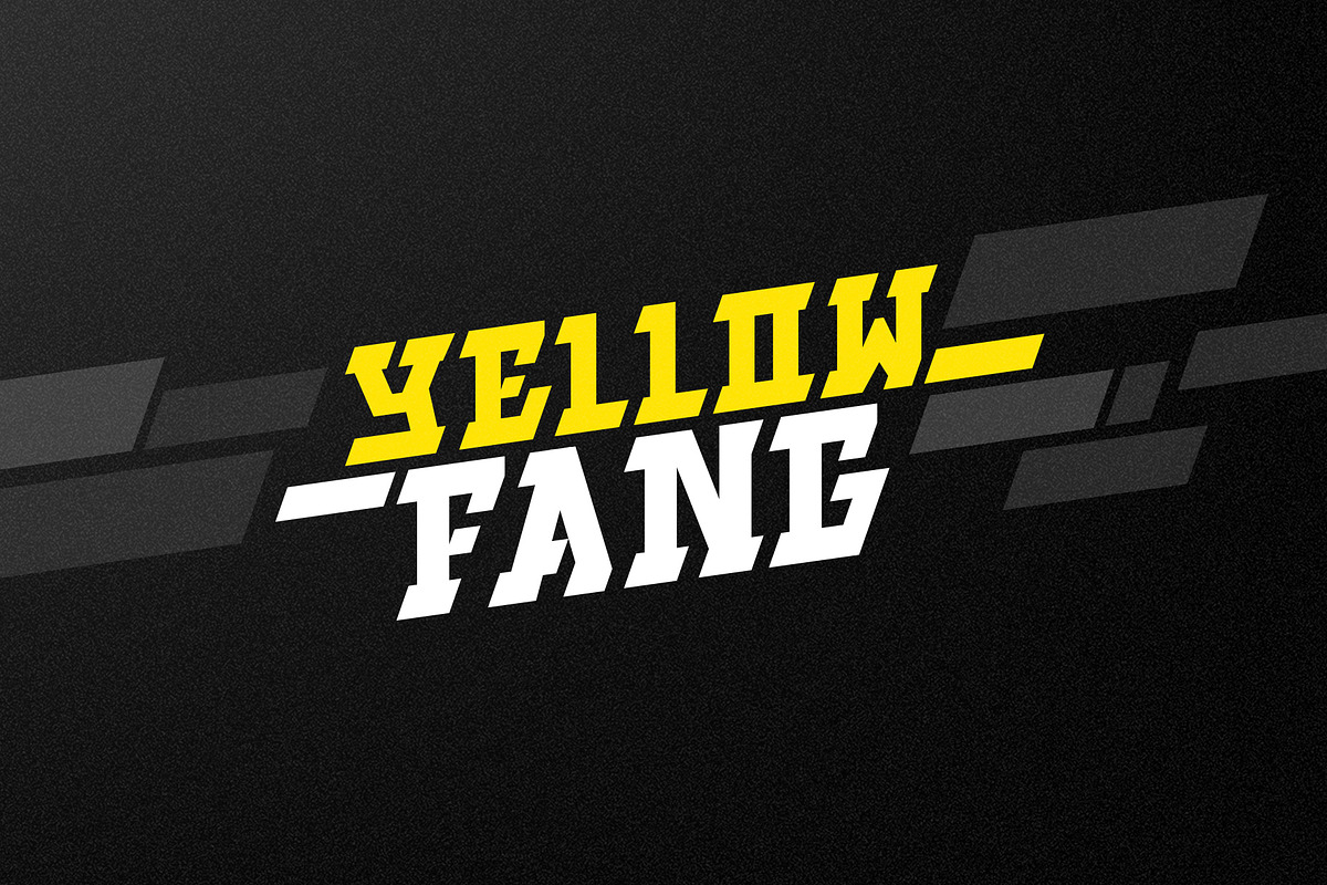 Yellow Fang in Display Fonts - product preview 8