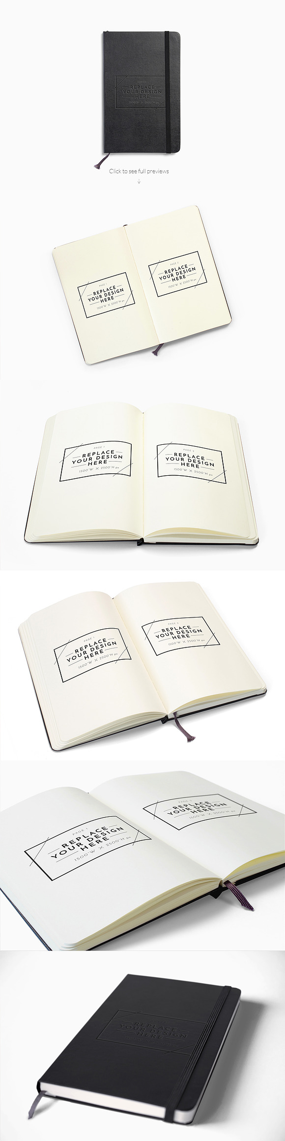 Sketchbook & Notebook Mockups in Print Mockups - product preview 2