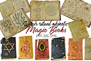 Set with witch books
