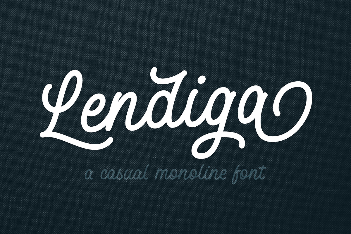 Lendiga in Script Fonts - product preview 8