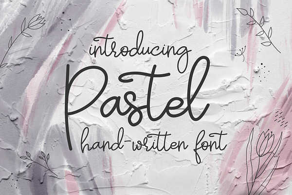 Pastel | hand-written font