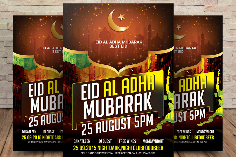 Eid-al-Adha Mubarak Flyer Template