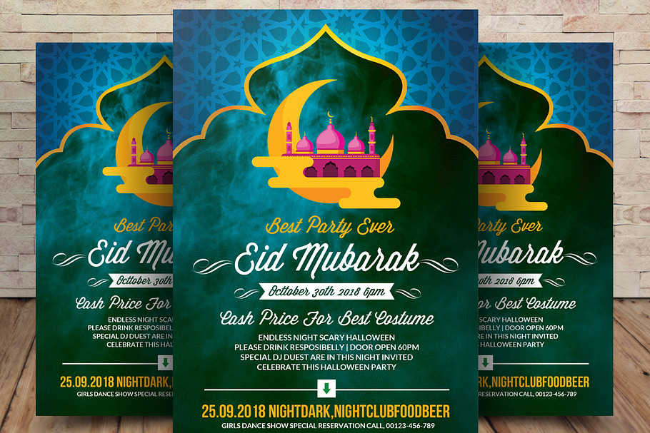 Eid Mubarak Greeting Card / Flyer