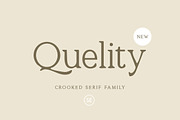 Quelity - Crooked Serif Font