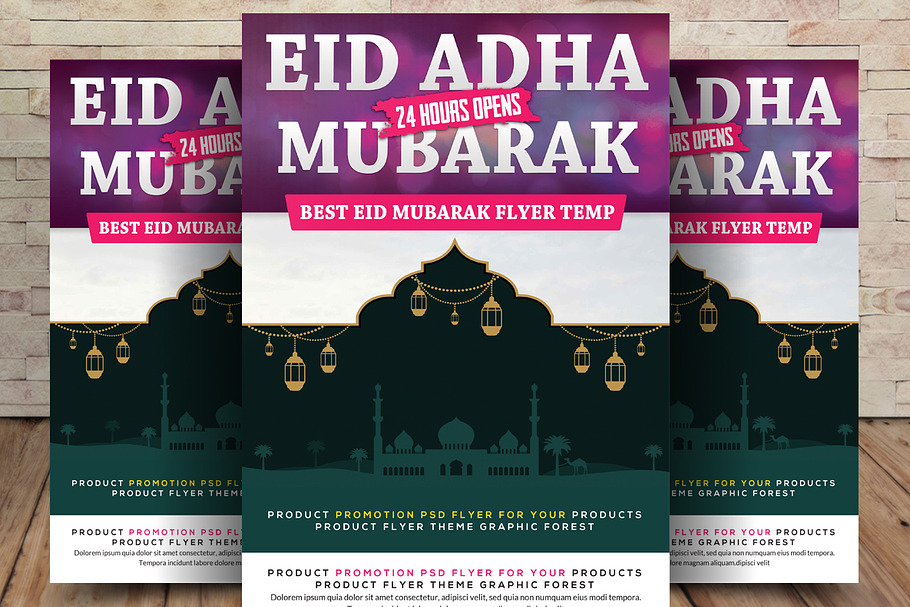 Eid Al Adha Festival of Sacrifice in Flyer Templates - product preview 8