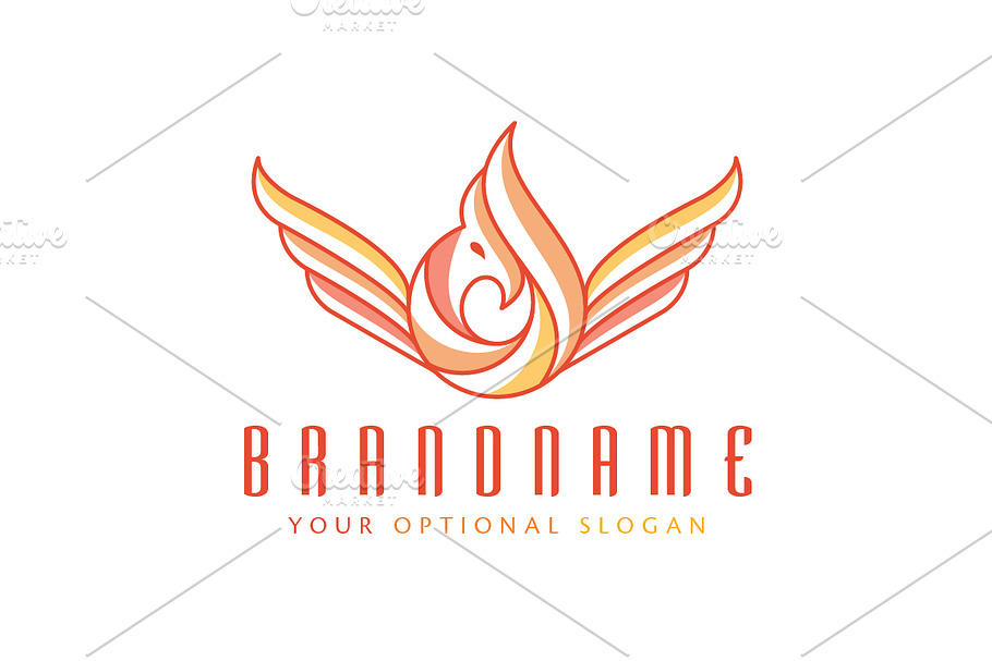 Phoenix Flame Logo in Logo Templates - product preview 8