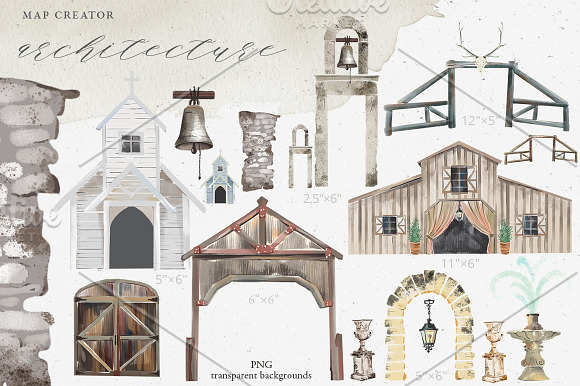 MAP creator. Rustic Romance. Wedding in Illustrations - product preview 1