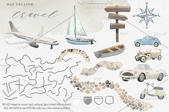 MAP creator. Rustic Romance. Wedding in Illustrations - product preview 4