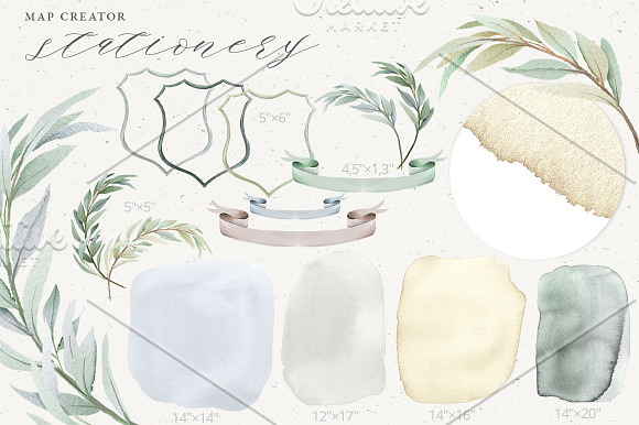 MAP creator. Rustic Romance. Wedding in Illustrations - product preview 7