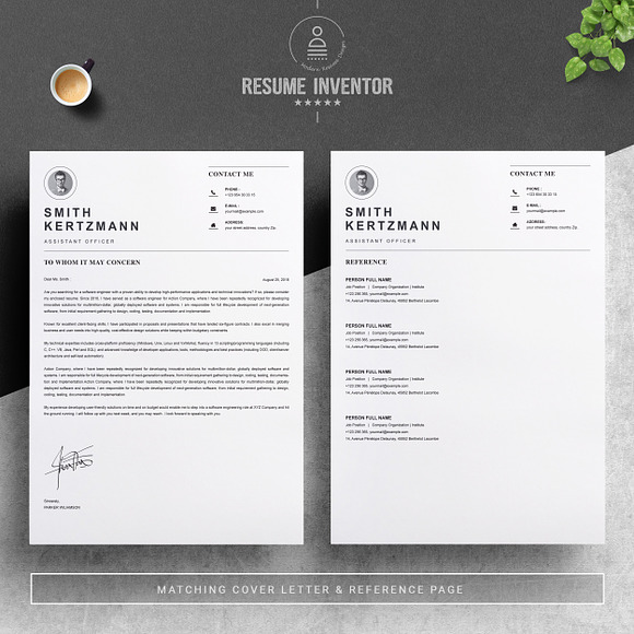 Clean Resume Template / CV Template in Resume Templates - product preview 2