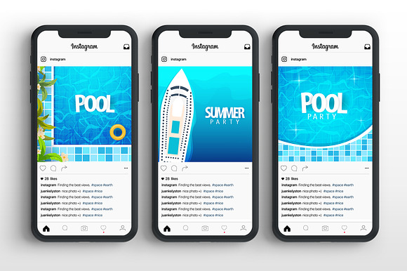 Sea, Pool and Summer Party in Instagram Templates - product preview 5