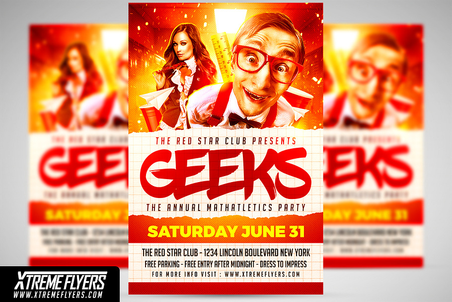Geeks Party Flyer in Flyer Templates - product preview 8