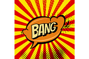 Big bang retro sign template
