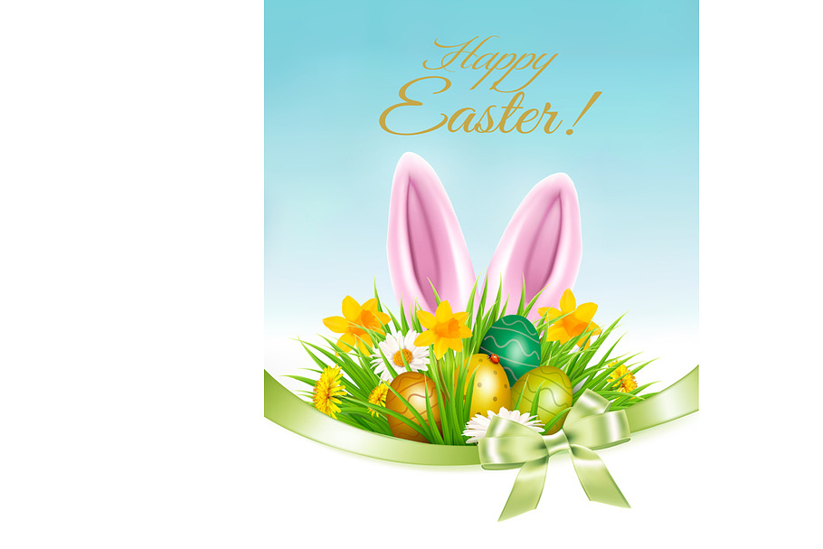 Holiday easter background. Vector