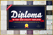 Awesome 55 Diploma & Certs Templates