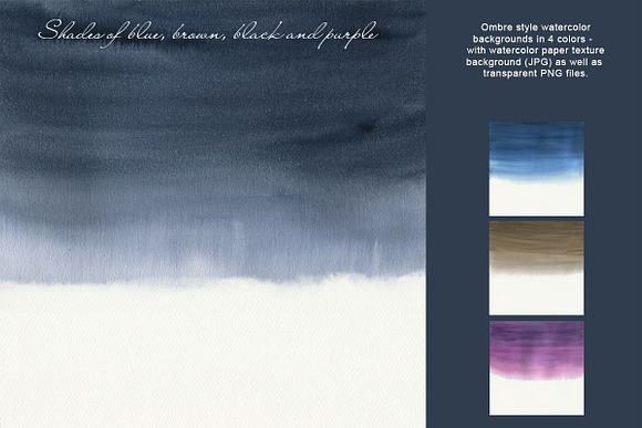 Watercolor Backgrounds & Headers in Textures - product preview 4