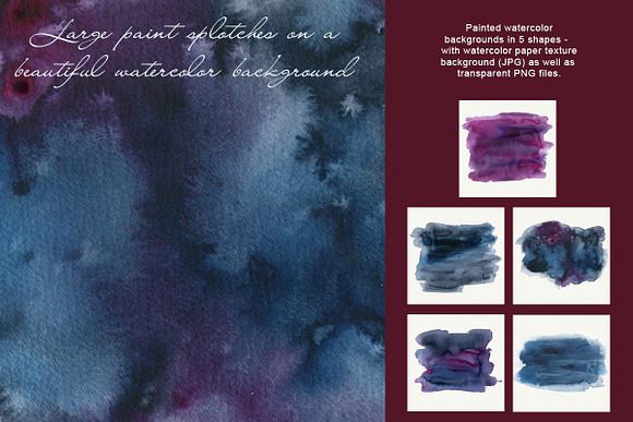 Watercolor Backgrounds & Headers in Textures - product preview 5