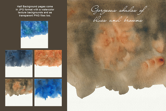 Watercolor Backgrounds & Headers in Textures - product preview 6