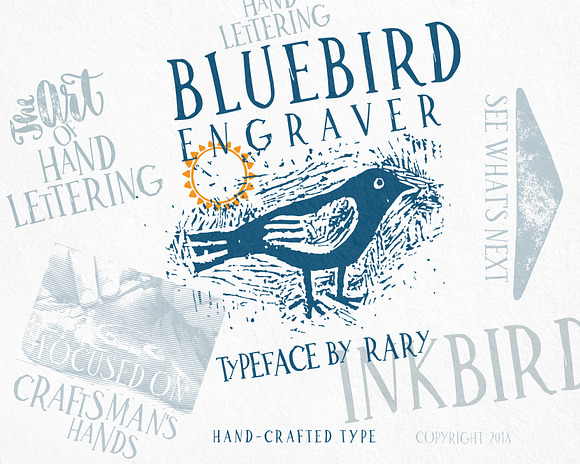 Bluebird Engraver Font in Serif Fonts - product preview 1
