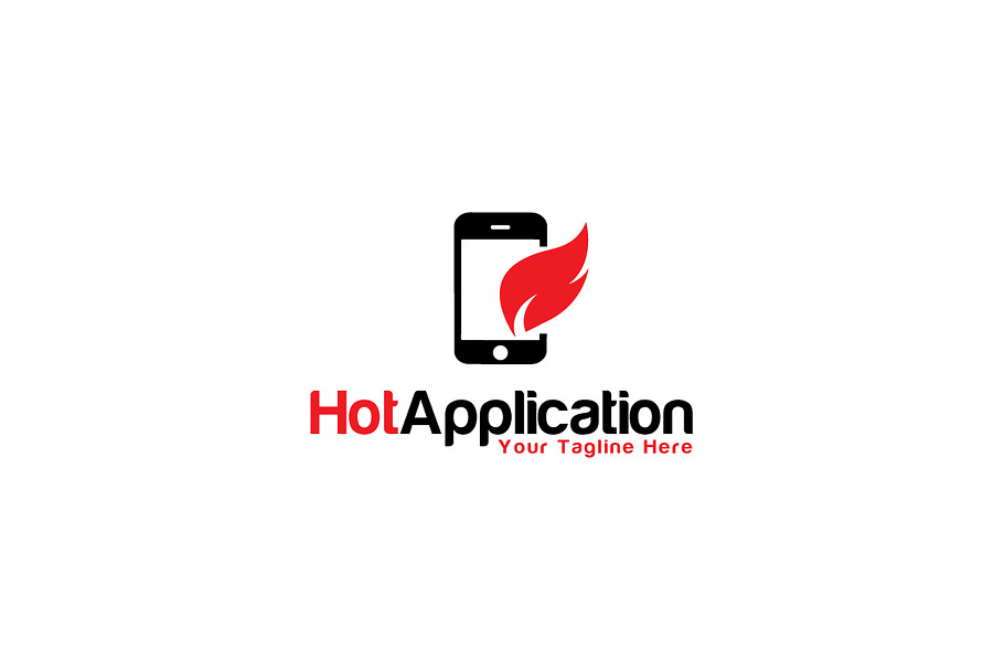 Hot Application Logo Template