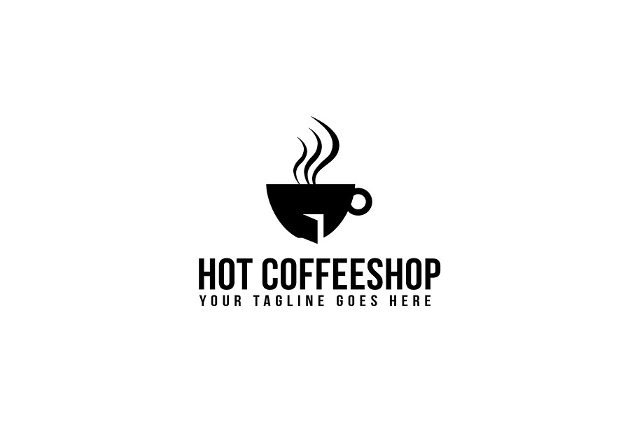 Hot Coffee Shop Logo Template in Logo Templates - product preview 8