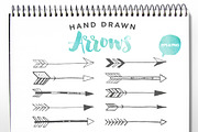Hand Drawn Arrows Clip Art Vector
