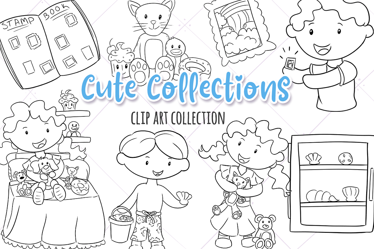 Cute Collections Digital Stamps in Illustrations - product preview 8