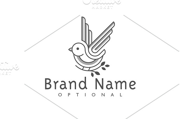 Bird of Hope Logo in Logo Templates - product preview 2