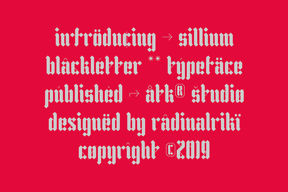 Sillium in Blackletter Fonts - product preview 1