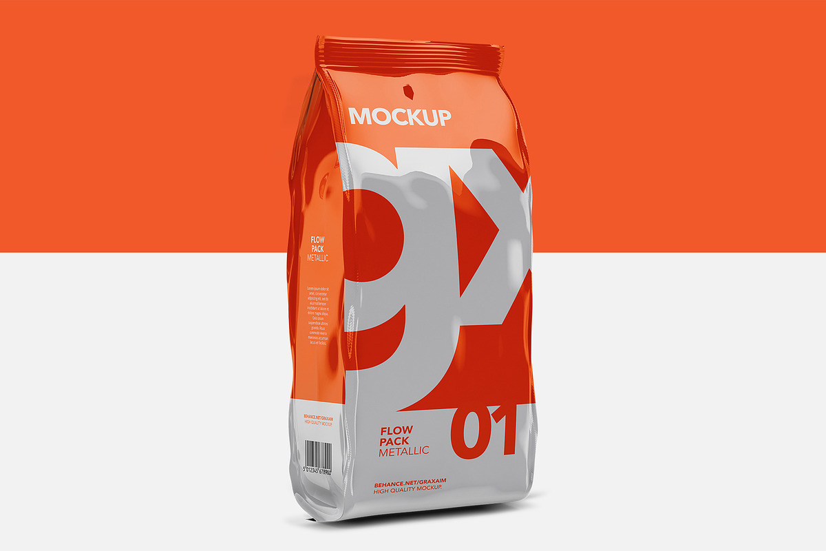 Flow Pack - Mockup - Metallic in Branding Mockups - product preview 8