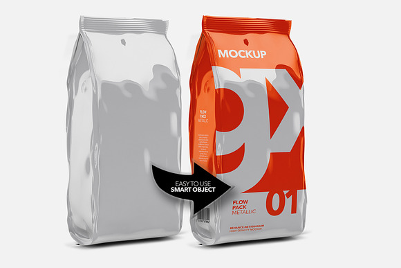 Flow Pack - Mockup - Metallic in Branding Mockups - product preview 2