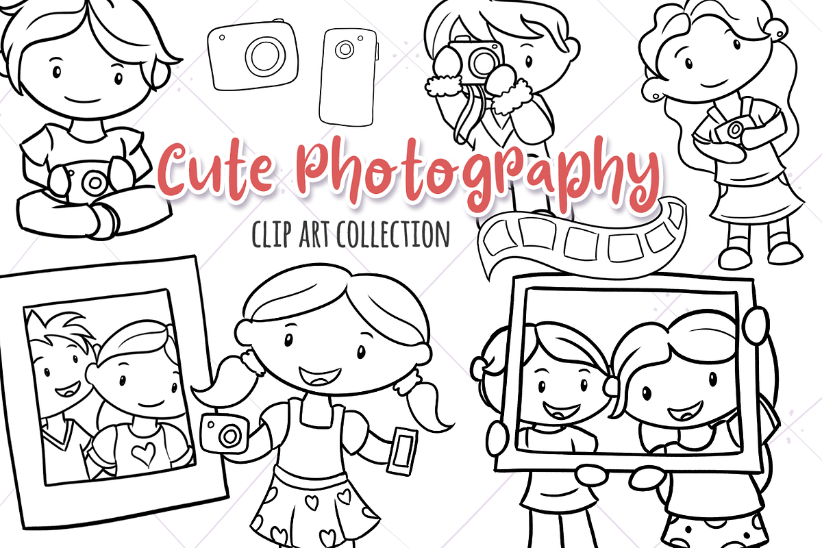 Cute Photography Black and White in Illustrations - product preview 8