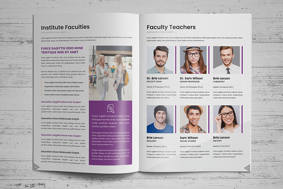 Education Prospectus Brochure v7 in Brochure Templates - product preview 3