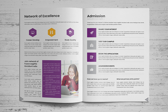 Education Prospectus Brochure v7 in Brochure Templates - product preview 8