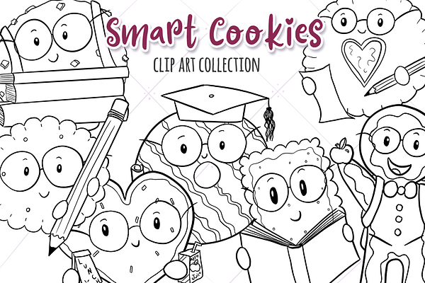 Smart Cookies Black and White