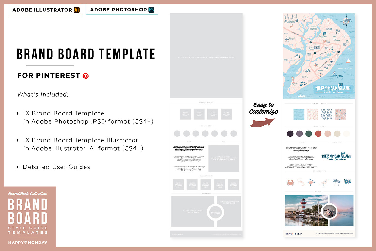 Brand Board Style Guide Templates in Social Media Templates - product preview 8