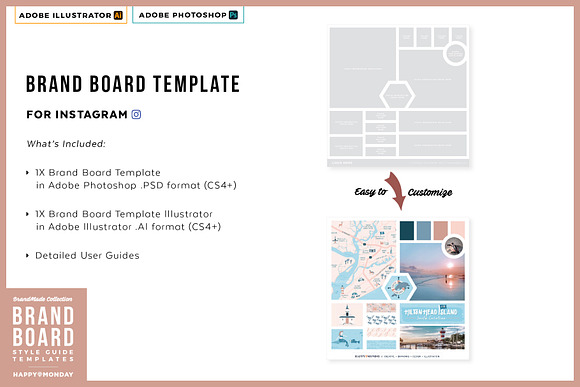 Brand Board Style Guide Templates in Social Media Templates - product preview 1
