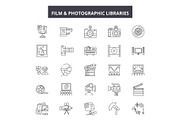Film and photographic libraries line