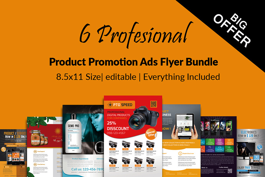 Product Promotion Flyers Bundle