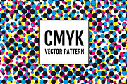 Cmyk pattern, vector set