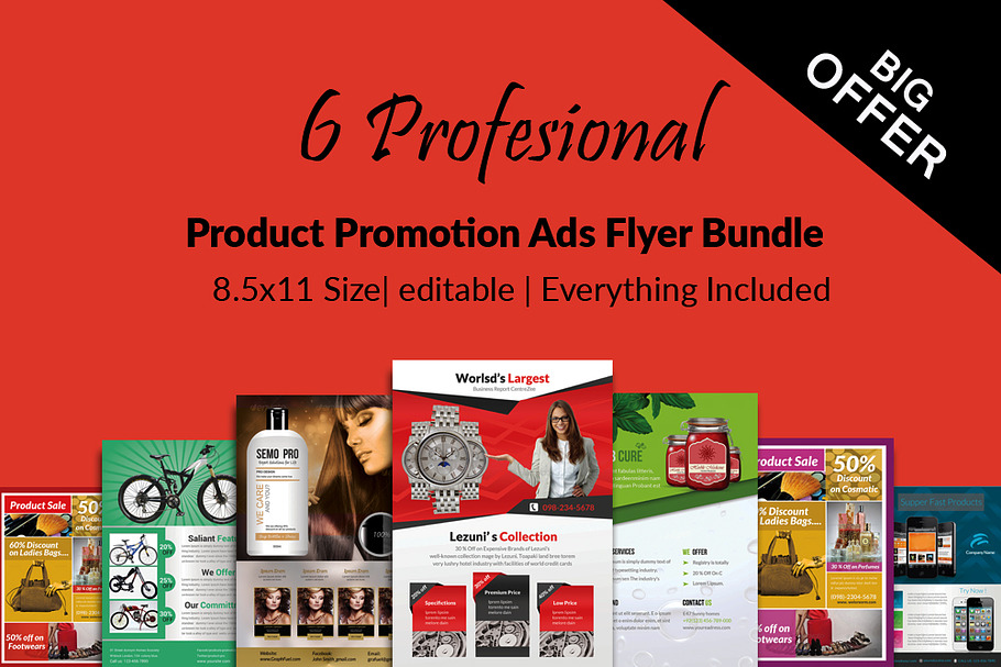 Product Promotion Flyer Bundle