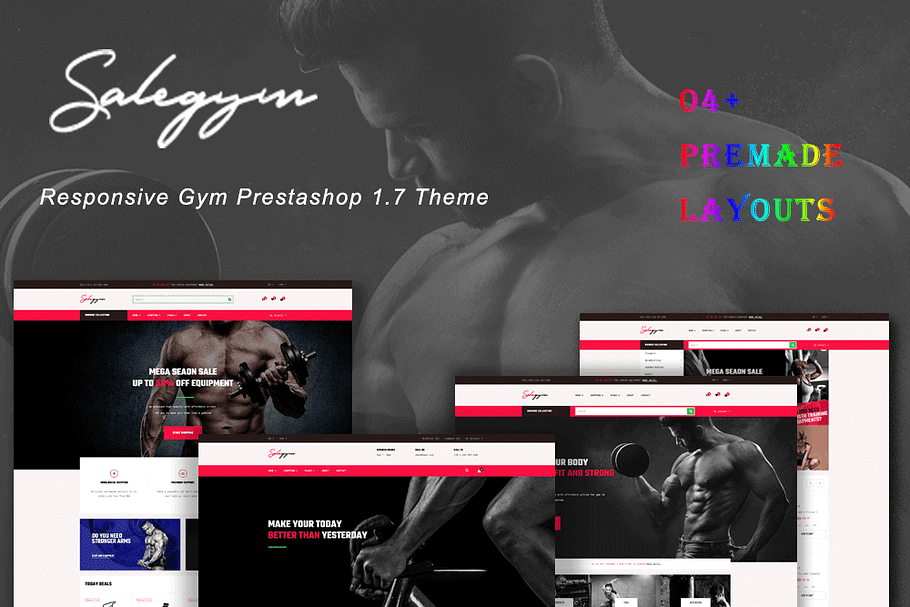 BOS GYMGEAR PRESTASHOP THEME in Bootstrap Themes - product preview 8