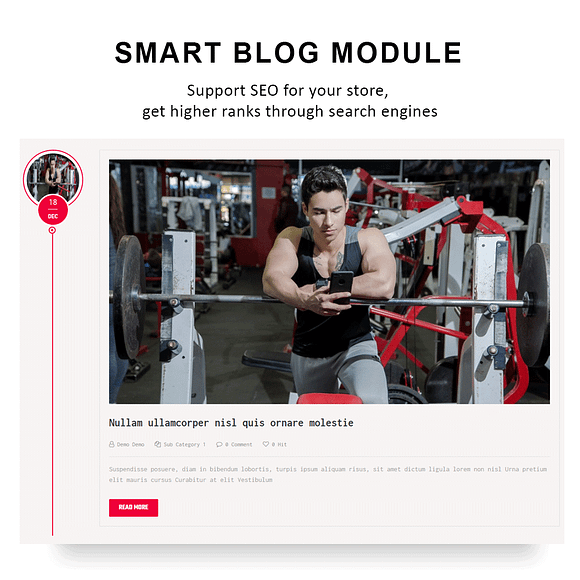 BOS GYMGEAR PRESTASHOP THEME in Bootstrap Themes - product preview 5