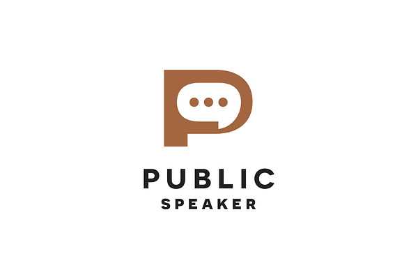 Public Speaker Logo Template