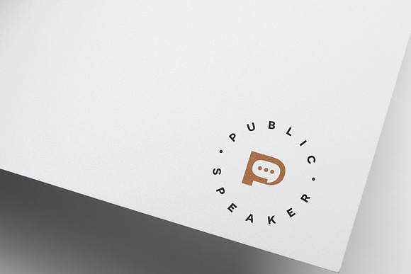Public Speaker Logo Template in Logo Templates - product preview 1