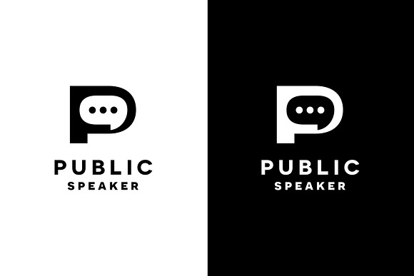 Public Speaker Logo Template in Logo Templates - product preview 2