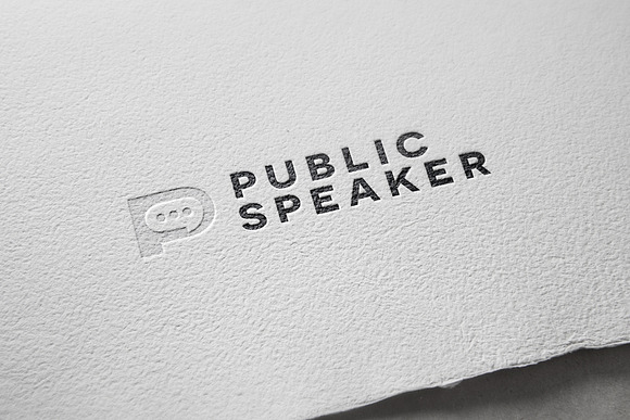 Public Speaker Logo Template in Logo Templates - product preview 3