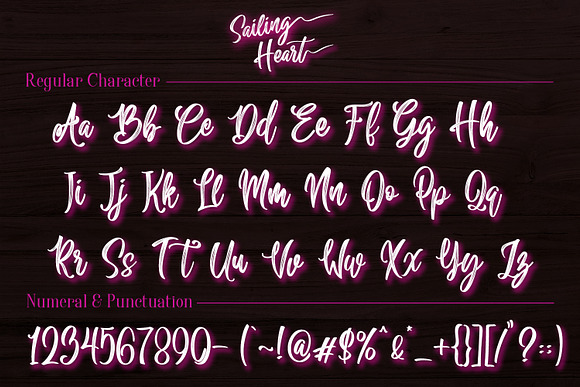 Sailing Heart Script in Script Fonts - product preview 7